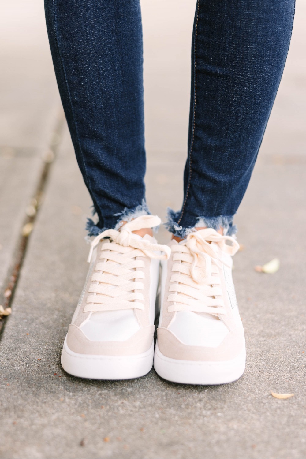 Take A Walk Taupe Star Sneakers