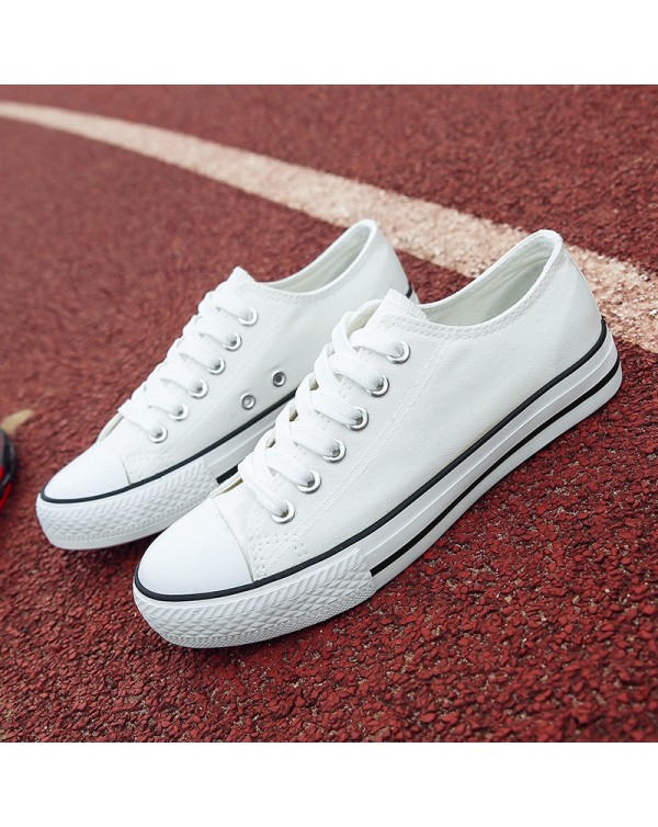New Classic Versatile Low Top Canvas Shoes For Women 1970S Shoes High Top Student Couple Style Little White Shoes Trend