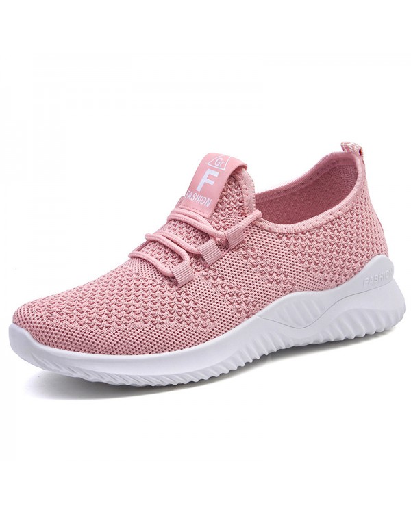 Shoes Female 2023 Cross Border New Casual Fashion Running Shoes Flying Weave Breathable Women's Shoes Soft Sole Trendy Sports Shoes Female