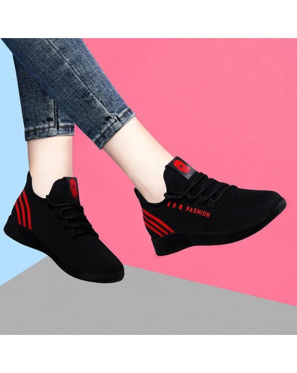 Factory Direct Sales Spring And Autumn Old Beijing Cloth Shoes Female Mother's Walking Shoes Mesh Breathable Casual Shoes Floor Stand Shoes Mesh Shoes
