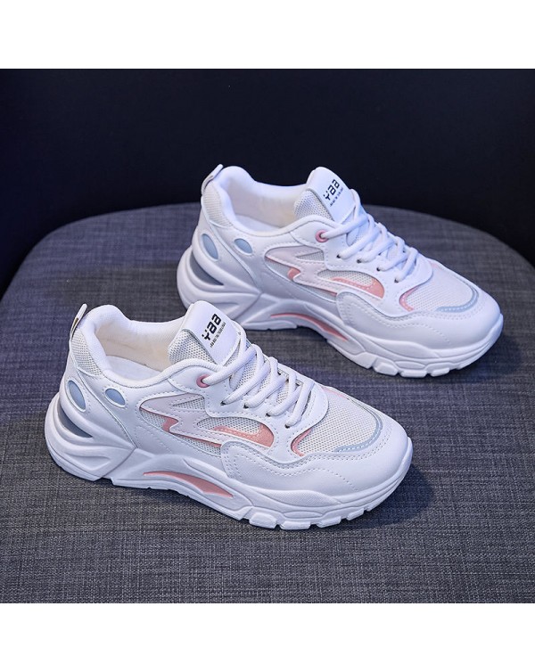 Dad's Shoes Women's Ins Fashion 2023 Summer New Mesh Shoes Breathable And Versatile Popular Casual Little White Sports Women's Shoes