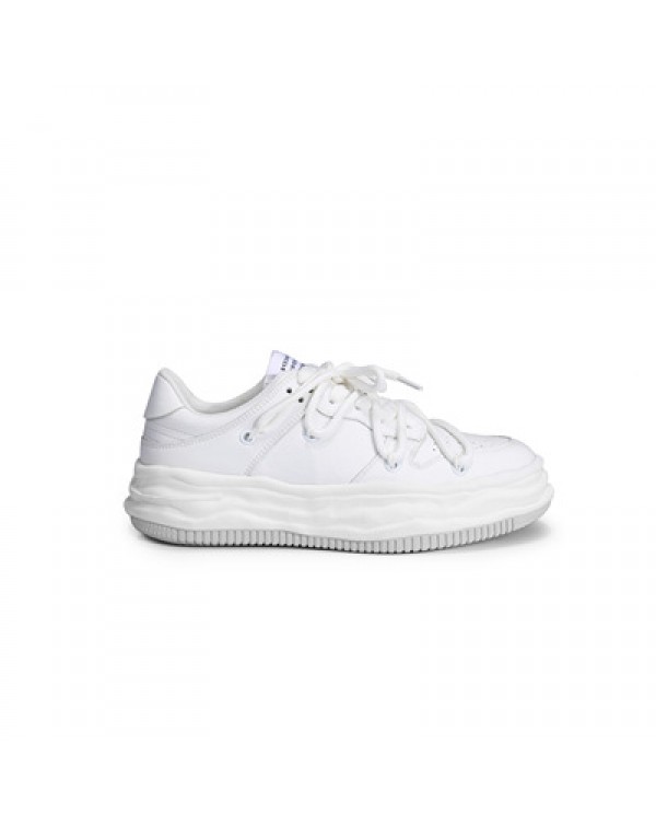Dissolved Sole Small White Shoes For Women In Autumn 2023, Casual And Versatile, Thick Sole, Increased Breathability, Lace Up Flat Sole Board Shoes, German Training Shoes