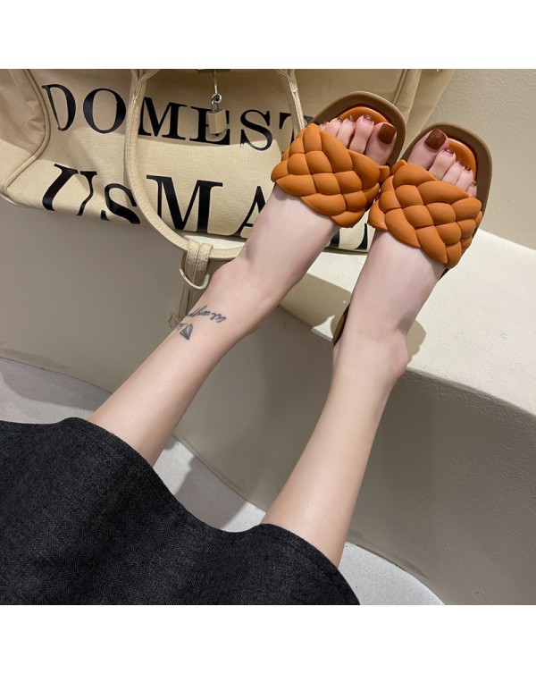2023 Summer Slippers For Women Fashion Outwear Slippers For Women Anti Slip Versatile Outgoing Flatsole Sandals For Women Wholesale